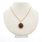 Image 6 of Vintage gold pendant with carnelian
