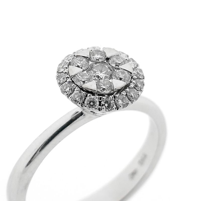Image 3 of White gold ring with diamonds | 0.42 ct.