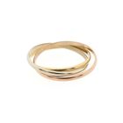 Image 7 of Tricolor gold trinity ring