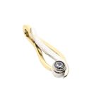 Image 4 of Bicolor gold pendant with zirconia