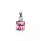 Image 1 of Silver pendant with pink zirconia