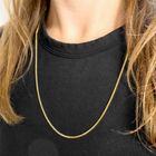 Afbeelding 6 van Gouden gourmetschakel ketting