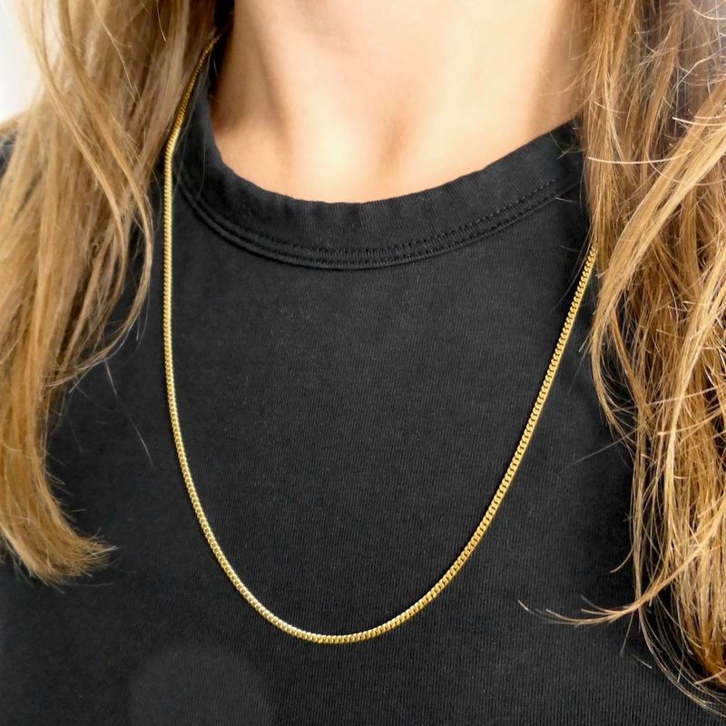 Afbeelding 6 van Gouden gourmetschakel ketting