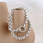 Image 2 of Silver jasseron necklace | 44 cm