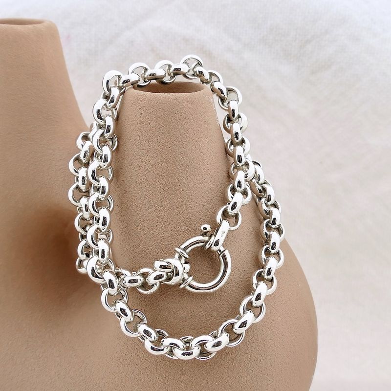 Image 2 of Silver jasseron necklace | 44 cm