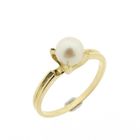 Image 1 of Gold ring with pearl