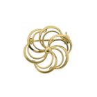Image 1 of Golden floral brooch
