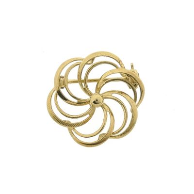 Image 1 of Golden floral brooch