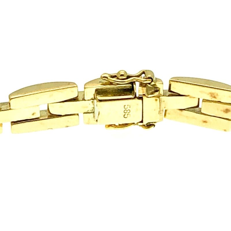 Image 3 of Gold unique link bracelet | 19.5 cm