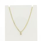 Image 4 of Gold minimalist pendant with diamond | 0.10 ct.
