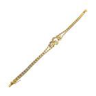 Image 7 of 8 Karat Floral Bracelet with Cultured Pearl and Zirconia