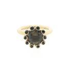 Image 3 of Gold 'Sprite' ring with smoky quartz and sapphire | SOURCE (copy)