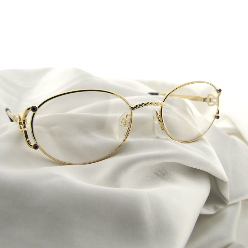 Image 2 of Vintage Chopard women's glasses with clear glass; Gold-plated; 52-20