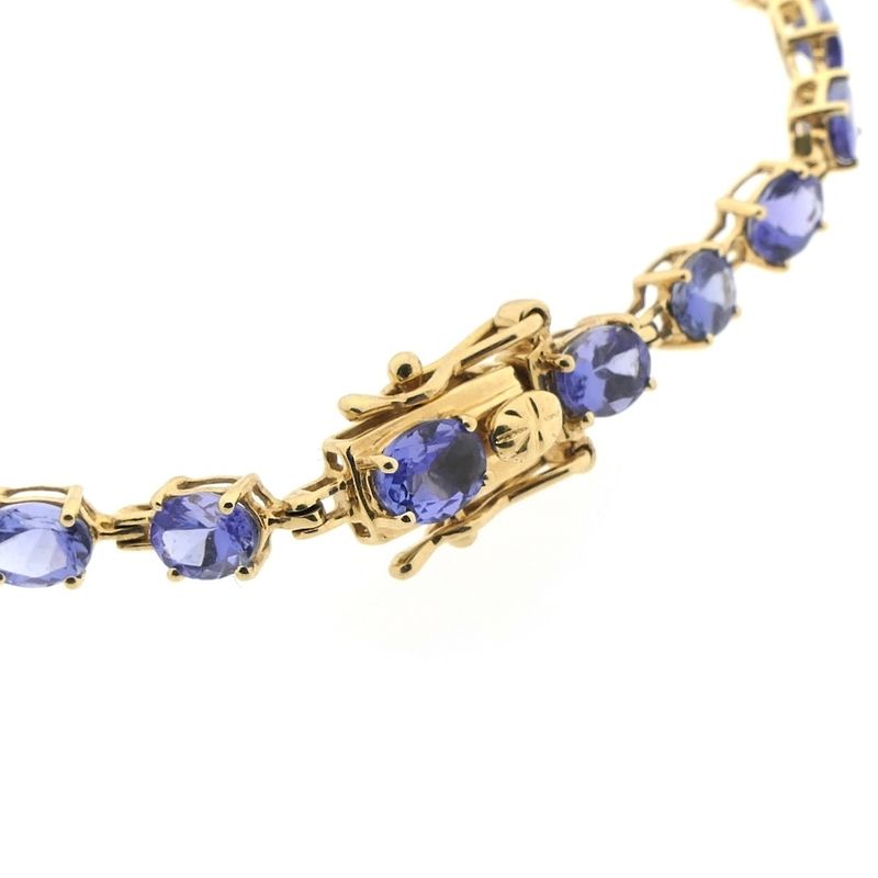 Image 5 of Gold bracelet with amethyst | 18.5 cm