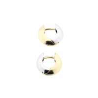 18-karat two-tone gold earrings; RIZIT | Ø 15 mm