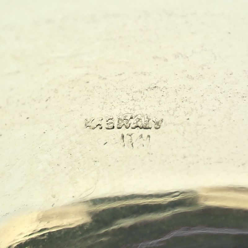 Image 5 of Golden oriental earrings with turquoise; Ø 45 mm