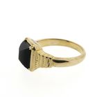 Image 6 of Vintage gold men's ring with onyx