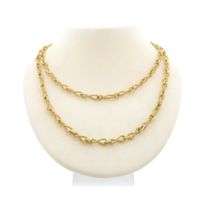 Long gold fantasy/infinity link chain