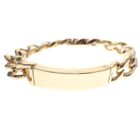 Image 1 of 9 carat gourmet link bracelet with engraving plate