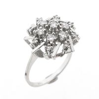 White gold cocktail ring with diamond | 0.5 ct.