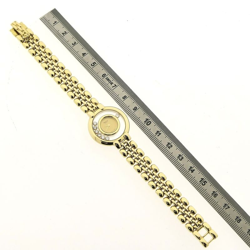 Image 17 of Chopard Happy Diamonds 4101 1; 18k gold women's watch with diamonds