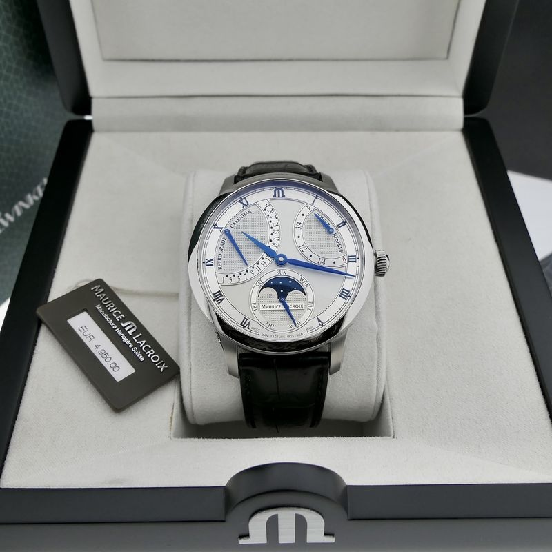 Image 19 of Maurice Lacroix Masterpiece Moon Retrograde MP6588; Automatic men's watch