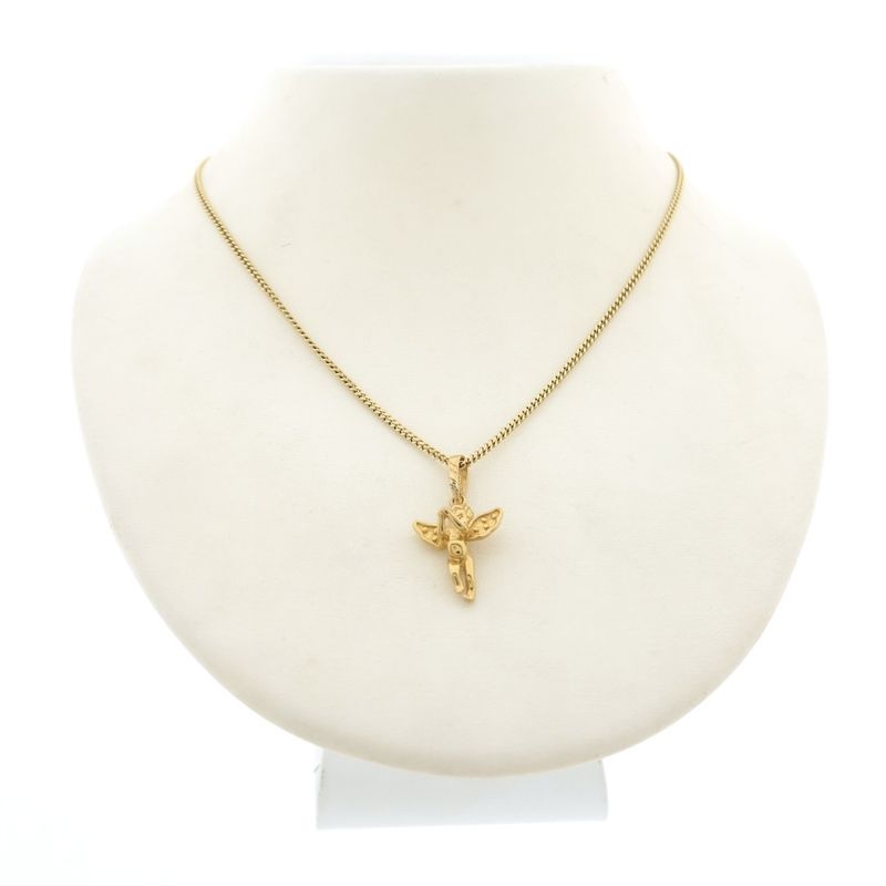 Image 4 of 18 carat gold pendant of an angel