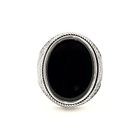 Image 5 of Silver bohemian signet ring with onyx