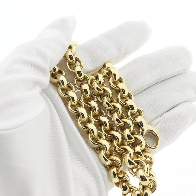 Image 7 of Gold jasseron link necklace