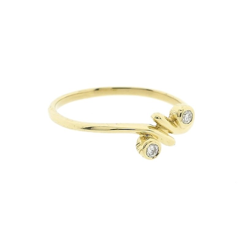 Image 4 of Gold ring with diamonds