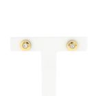 Image 4 of Gold stud earrings with zirconia