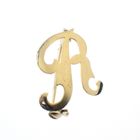 Image 1 of Gold letter brooch; letter R | Vintage