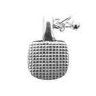 Image 1 of Silver pendant; Badminton racket with ball