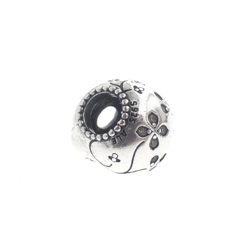Image 5 of Pandora charm; Silver; Dia de los Muertos