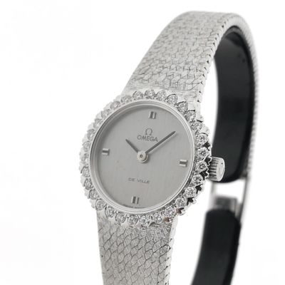 Image 2 of Omega De Ville 'Cocktail Watch'; 18k white gold women's watch with diamonds