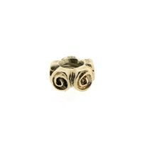 Pandora spacer; Gold; Golden Roses