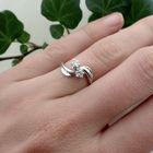 Image 7 of 18 carat white gold ring with 0.20 ct. diamonds.