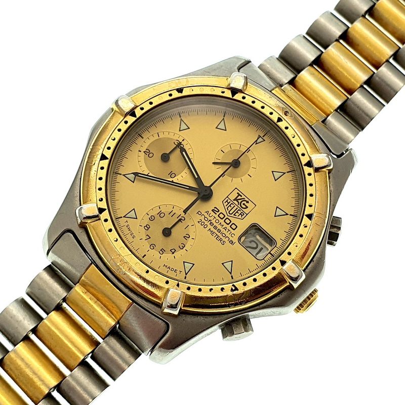 Image 9 of (Tag) Heuer 2000 Chronograph; Vintage chronograaf heren horloge