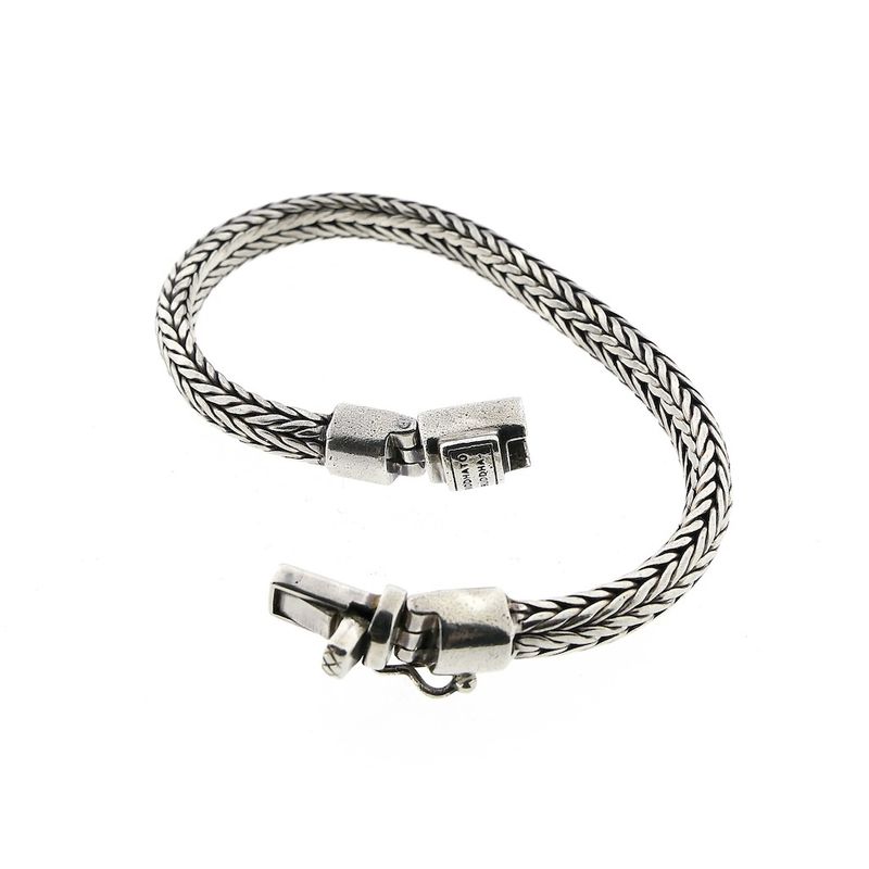 Image 5 of Silver Buddha to Buddha bracelet; Ellen xs | 19 cm