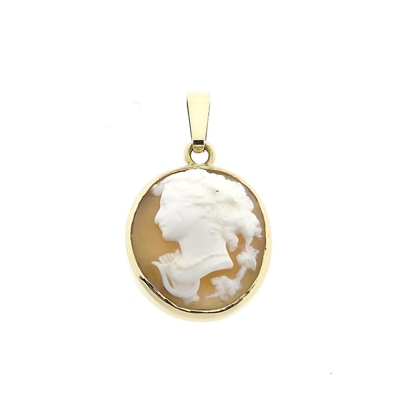Image 1 of Gold pendant with cameo