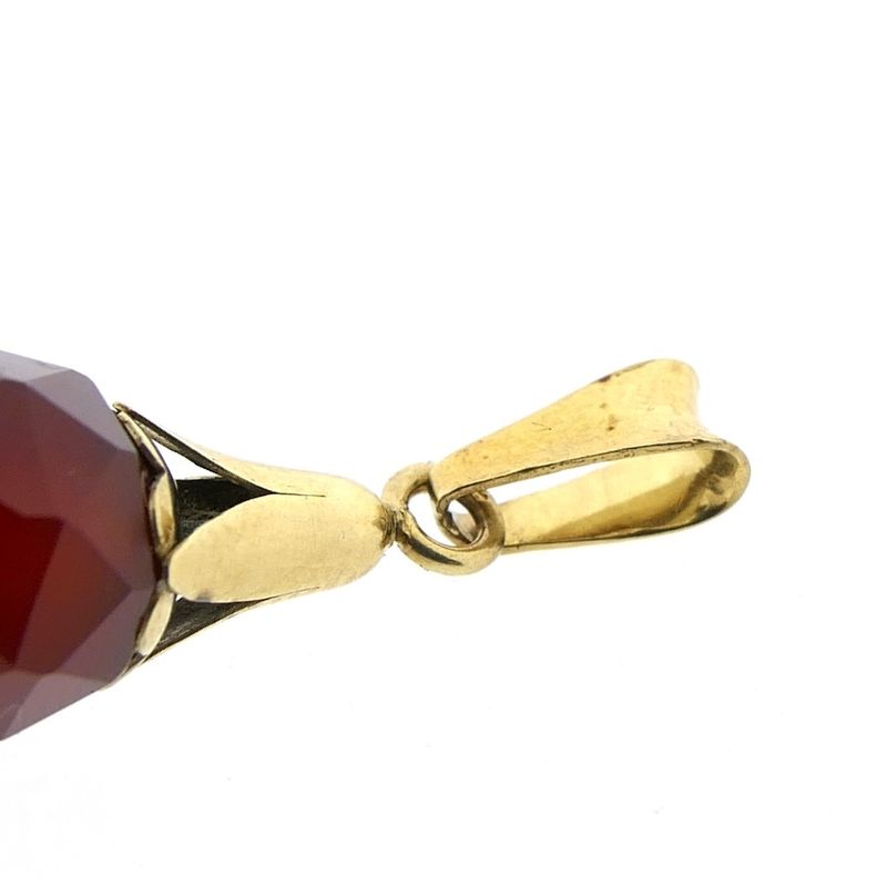 Image 6 of Gold pendant with garnet | Vintage
