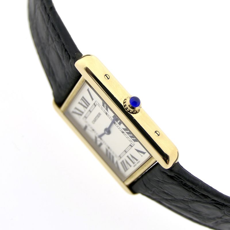 Image 11 of Cartier Tank Solo 'Large'; 18k gold watch