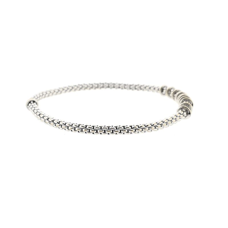 Image 9 of Fope White Gold Bracelet with Diamond; 0.15 ct; 18K; Size S