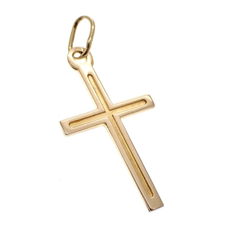 Image 2 of Gold pendant of a cross.