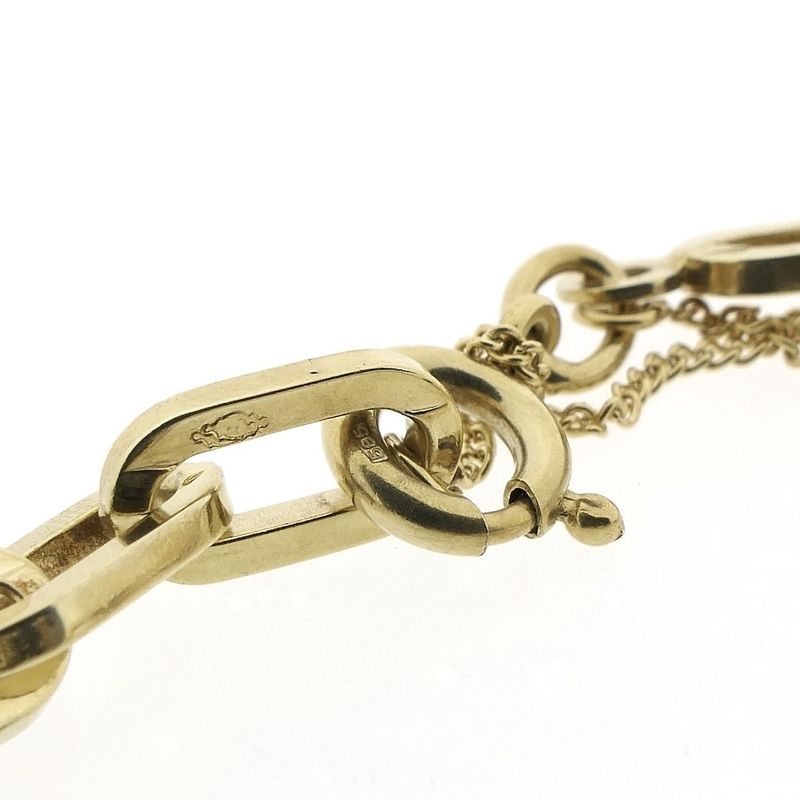 Image 5 of Gold closed forever link bracelet; 19 cm