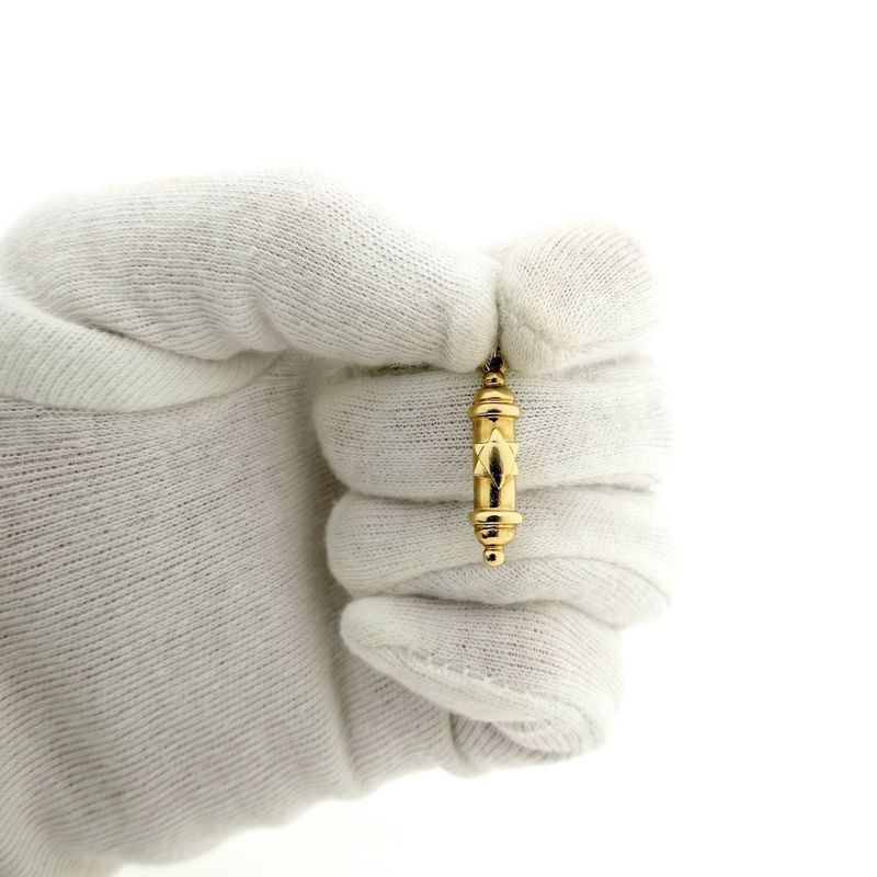 Image 10 of Vintage gold Mezuzah pendant