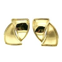Gold fantasy stud earrings | 14 carats