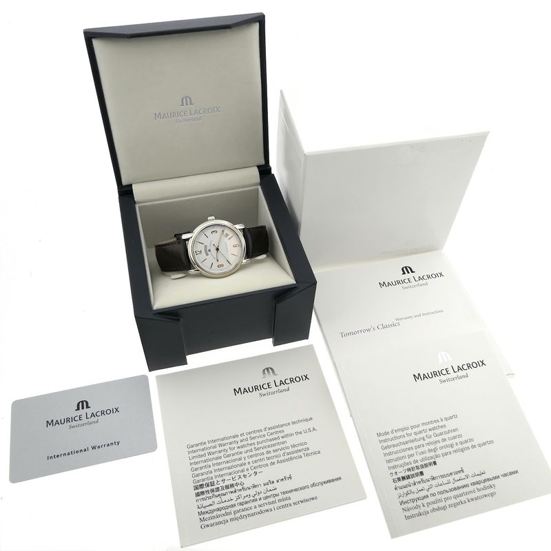 Image 4 of Maurice Lacroix Pontos Day-Date PT6027; Automatic 18k gold/steel men's watch