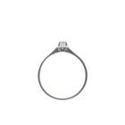 Image 5 of White gold solitaire ring with 0.03 ct diamond.