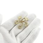 Image 7 of Golden flower brooch